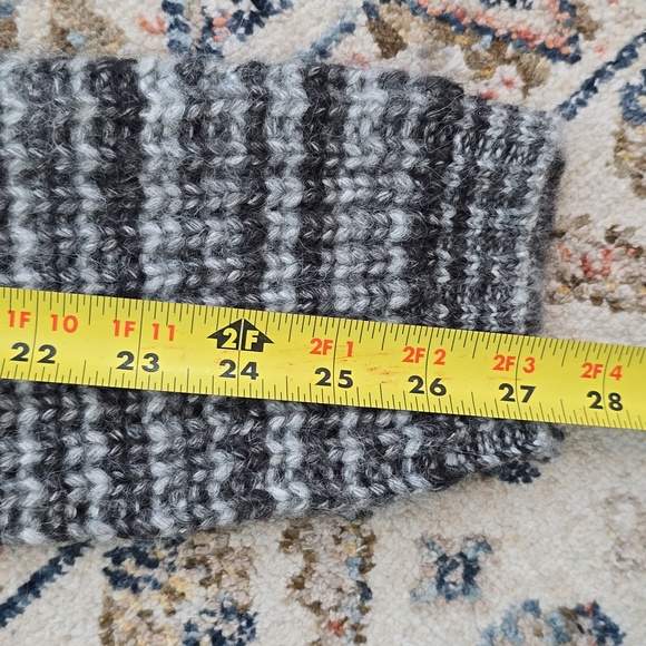 ARIZONA JEAN CO WOMEN'S JUNIOR GRAY STRIPES PULLOVER CREWNECK SWEATER SIZE XL - Picture 14 of 15